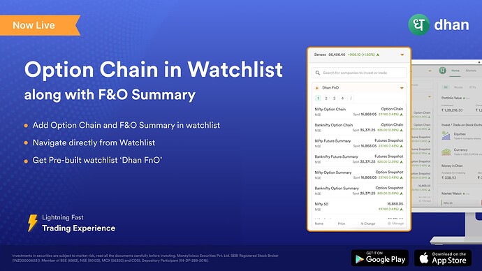 Option chain in WL  - twitter