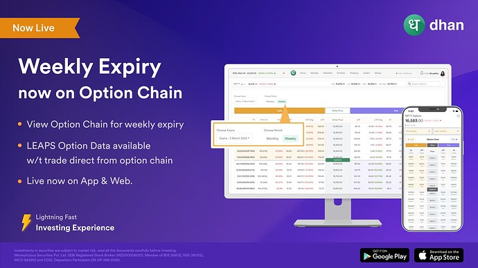 Weekly Expiry on Web twitter