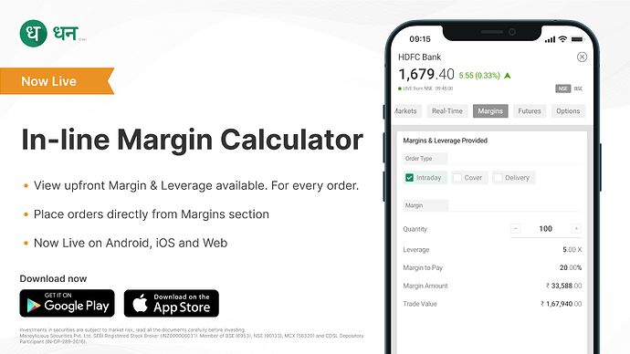Margin calculator