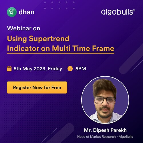 Using Supertrend  Indicator on Multi Time Frame Insta