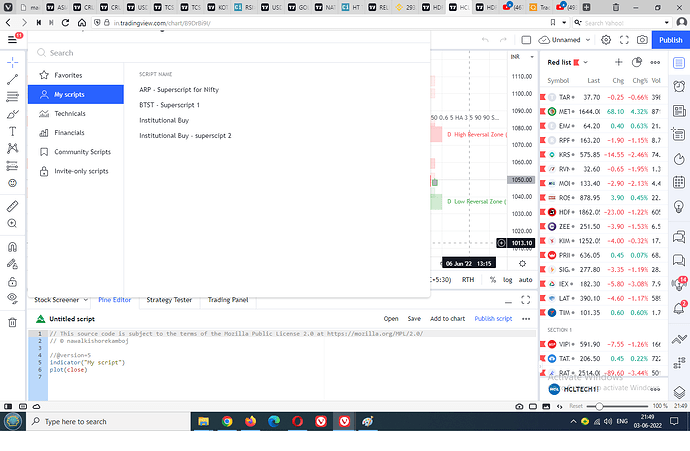 my scripts and pine editor