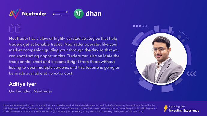 NeoTrader - Aditya Iyer