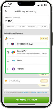 Add money