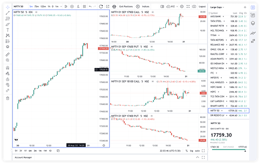 TradingView Update- B&S from Option Chain