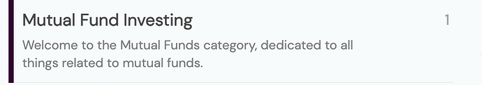 Mutual Fund Category