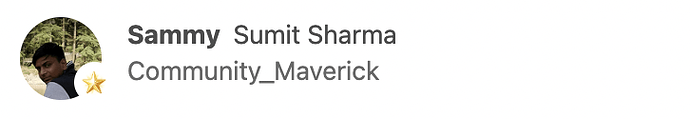Community Maverick - Sumit Sharma