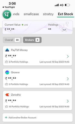 External Portfolio Tracking