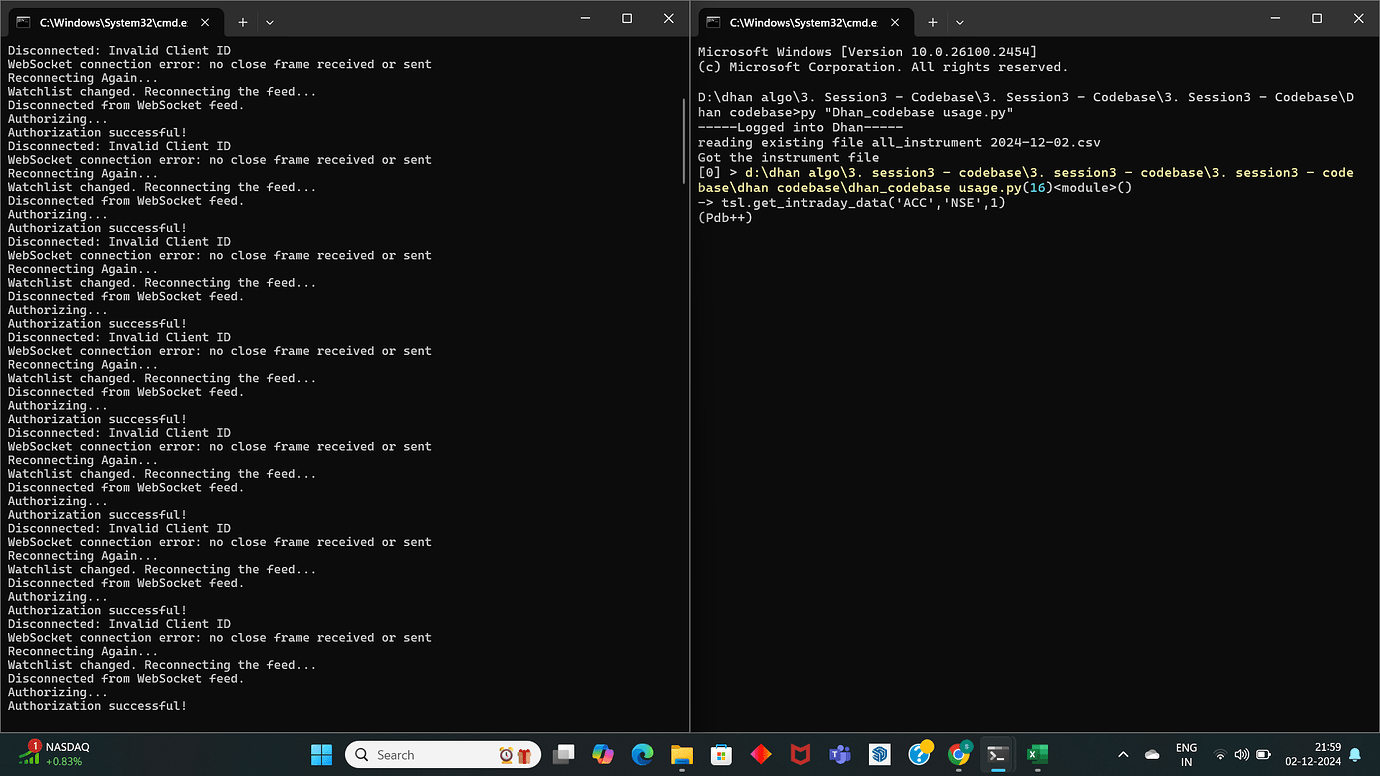 Need Help Resolving WebSocket Error While Running Script - APIs ...