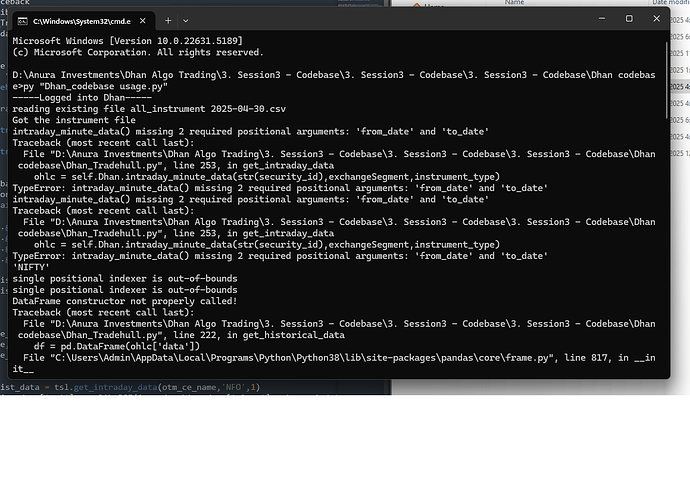 intra data error