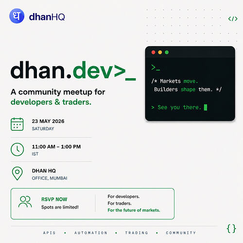 dhan.dev - mumbai meetup