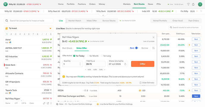 Introducing Execution Range for SLBM (Stock Lending Orders)