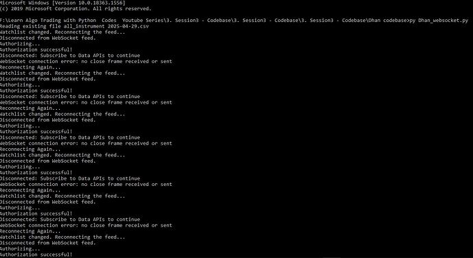 Codebase - Session 3 Websocket Connection Error