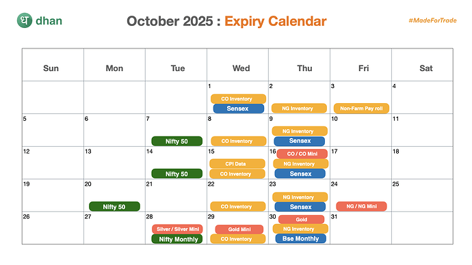 October Calendar