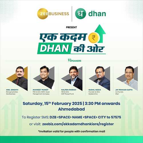 Ek Kadam Dhan ki Ore - Ahmedabad | 15th Feb