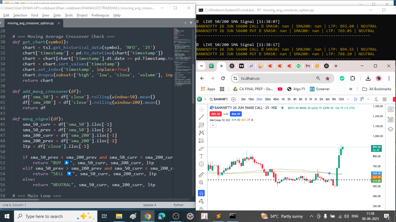Learn Algo Trading with Python | Codes | Youtube Series - #3298 by ...