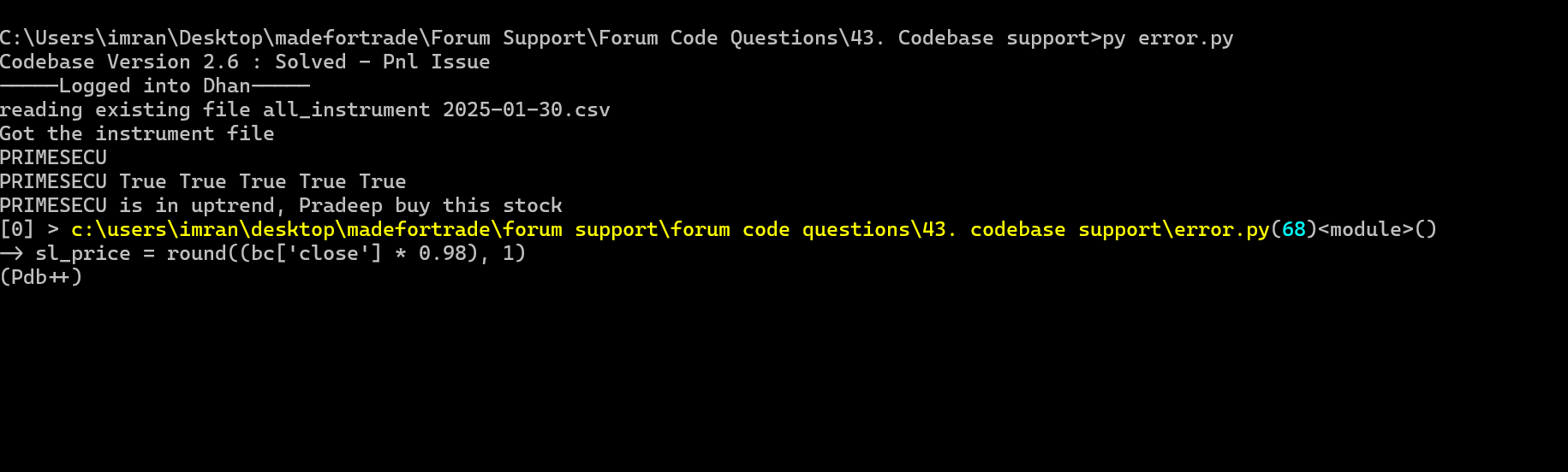How to write code for target - MadeForTrade